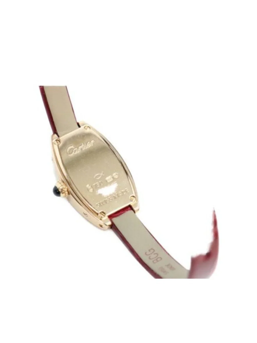 Cartier Lanier Mini Tonneau 18k PG Quartz Watch
